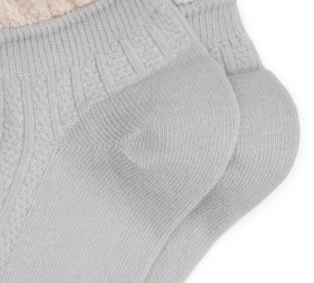 100% Cotton Ruffle Shallow Mouth Socks One Pair - Image 11