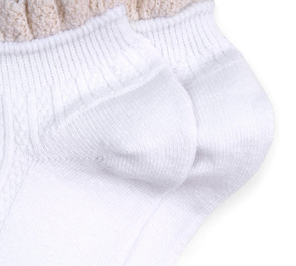 100% Cotton Ruffle Shallow Mouth Socks One Pair - Image 18