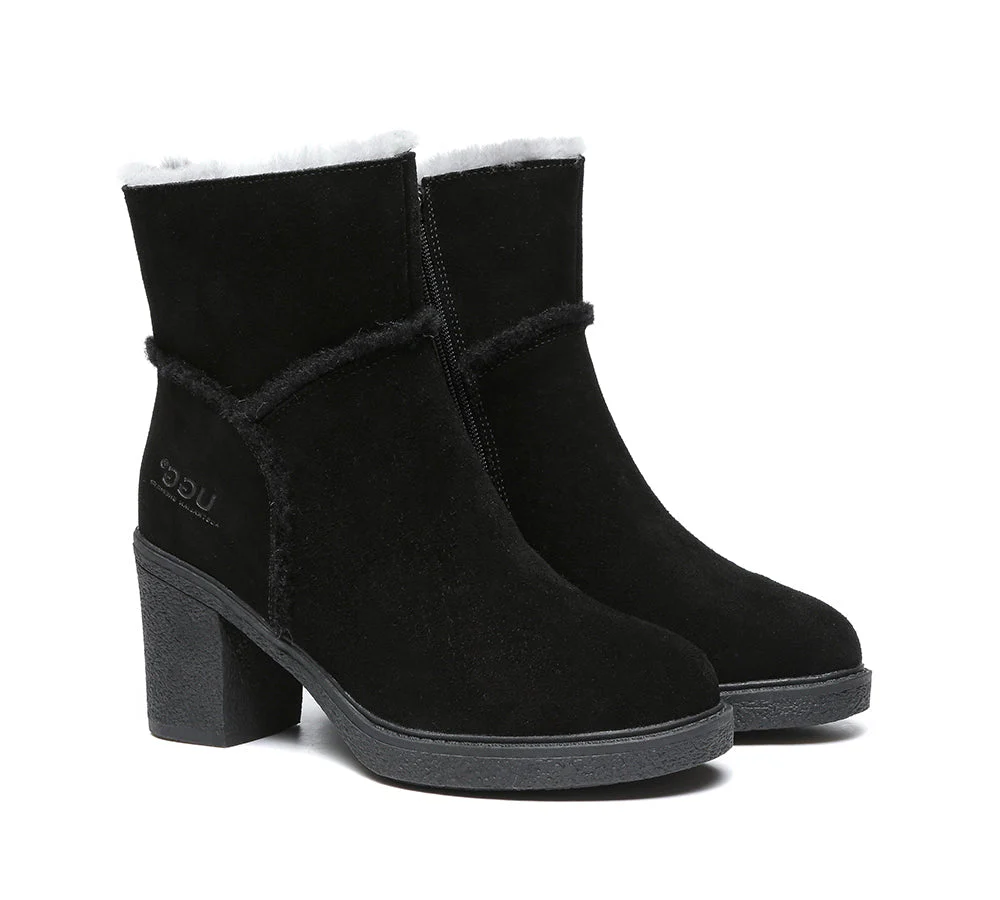 AUSTRALIAN SHEPHERD® UGG Women Sheepskin Wool Heel Boots Betta - Image 10