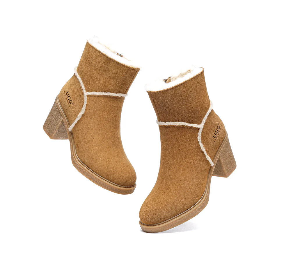 AUSTRALIAN SHEPHERD® UGG Women Sheepskin Wool Heel Boots Betta - Image 7