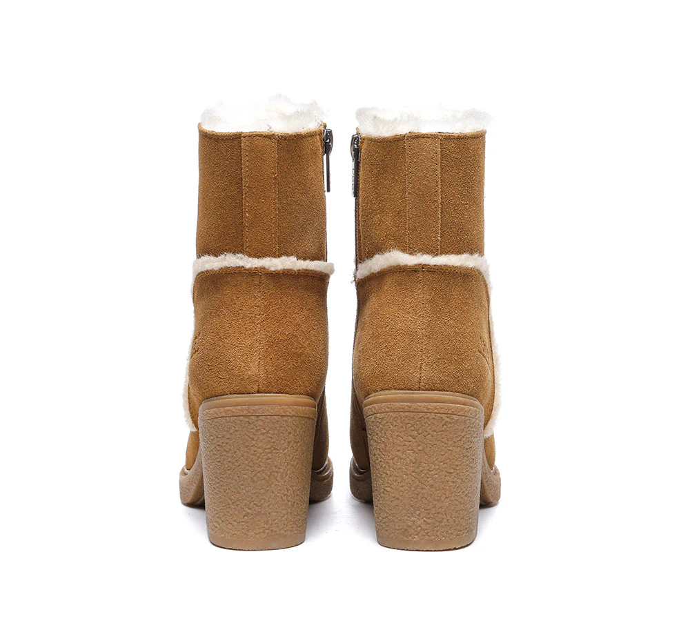 AUSTRALIAN SHEPHERD® UGG Women Sheepskin Wool Heel Boots Betta - Image 8