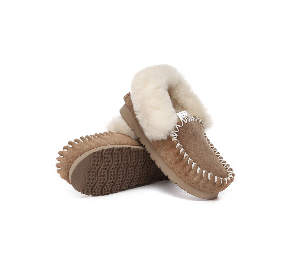 Kids Ankle Sheepskin Slipper Popo Moccasin - Image 3