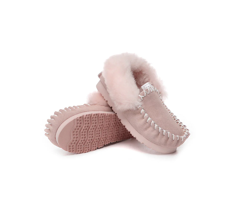 Kids Ankle Sheepskin Slipper Popo Moccasin - Image 9
