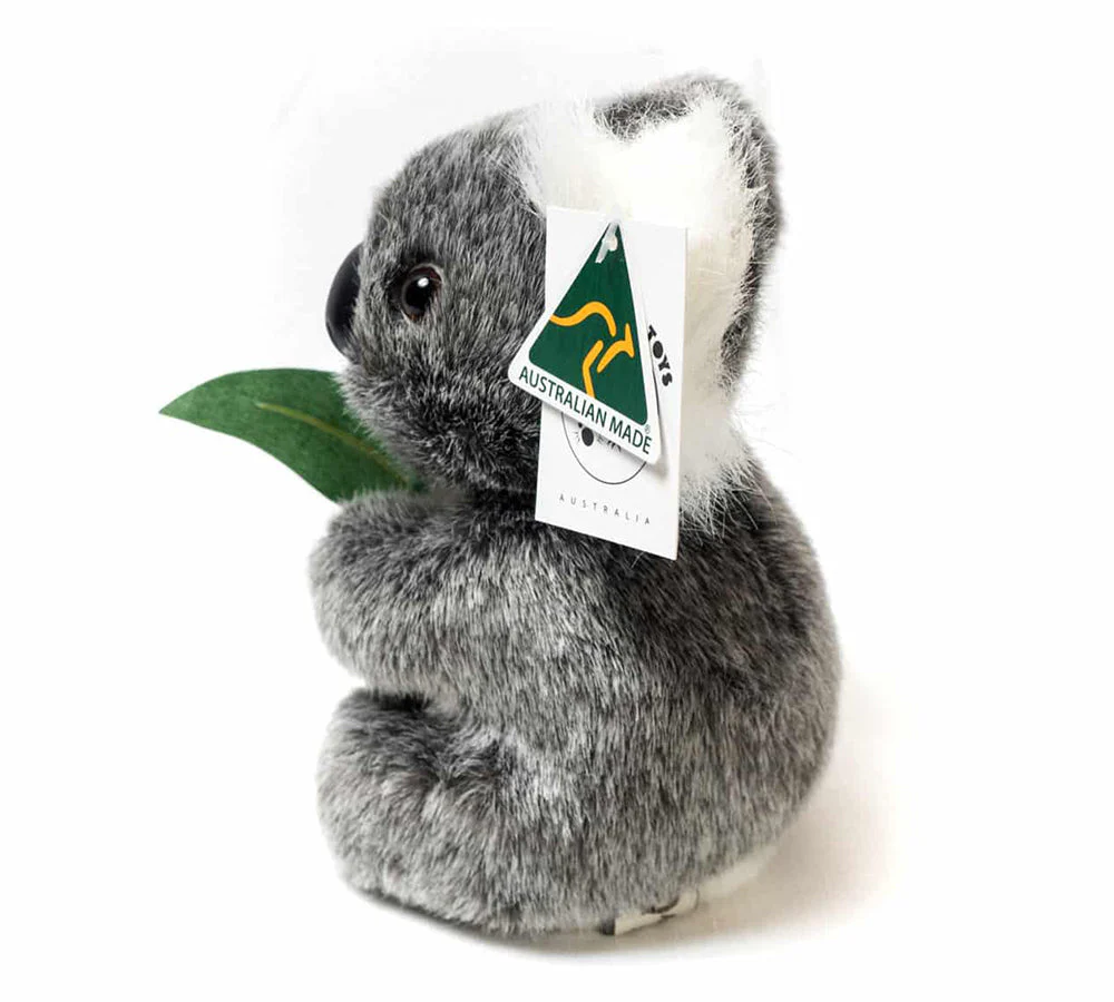Australian Made Stuffed Animal Toys Koala With Gum Leaves 8" - Image 2