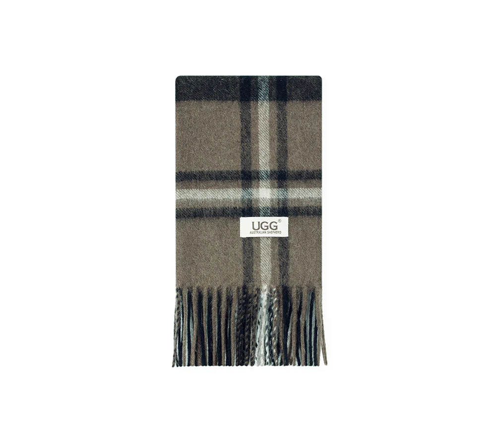 AUSTRALIAN SHEPHERD® 100% Wool Check Scarf Snovia - Image 3