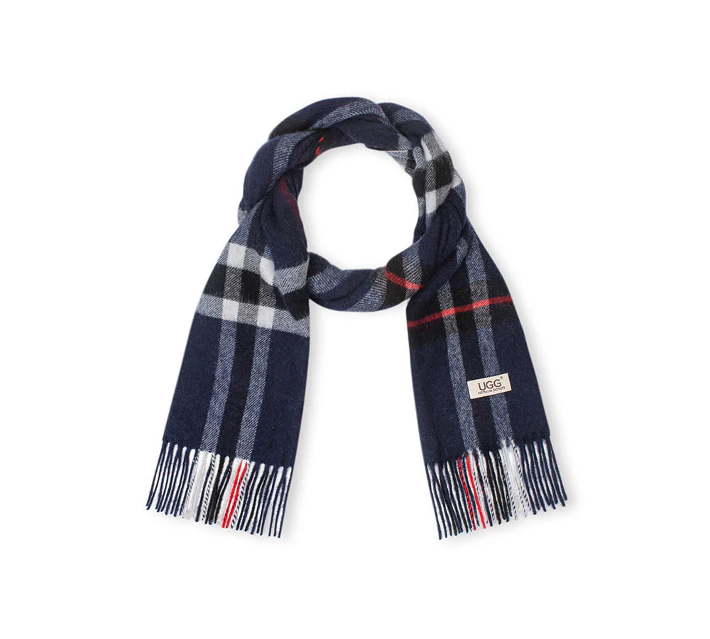 AUSTRALIAN SHEPHERD® 100% Wool Check Scarf Solara - Image 70