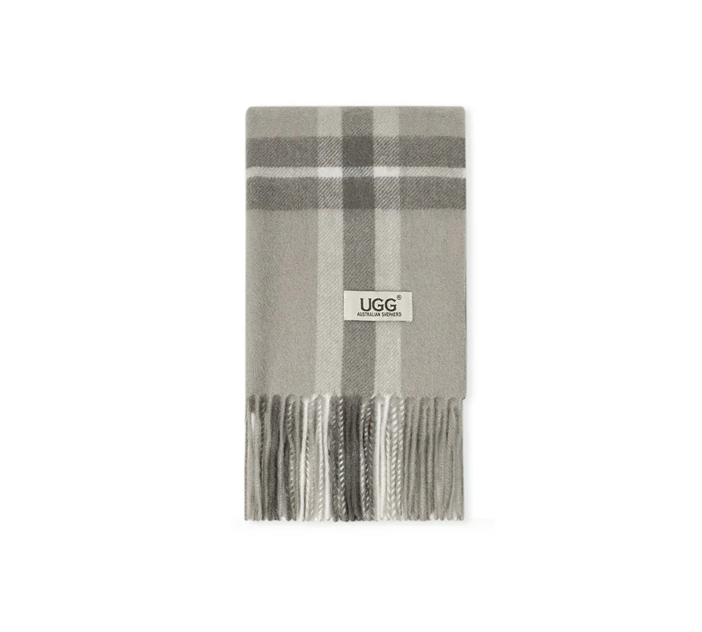 AUSTRALIAN SHEPHERD® 100% Wool Check Scarf Solara - Image 83