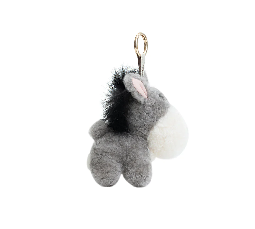 AUSTRALIAN SHEPHERD® Fluffy Plush Donkey Companion Moofy Keyring - Image 5