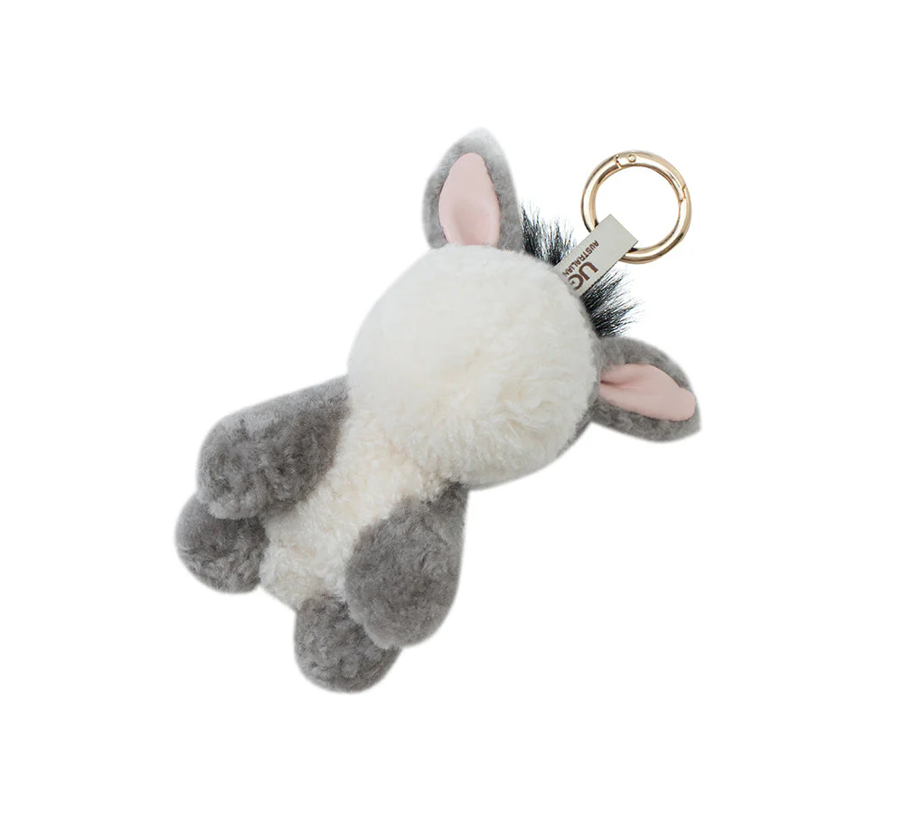 AUSTRALIAN SHEPHERD® Fluffy Plush Donkey Companion Moofy Keyring - Image 7