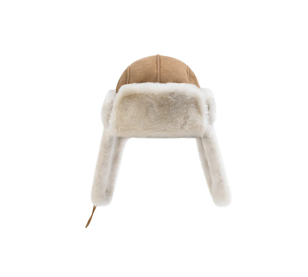 AUSTRALIAN SHEPHERD® Fluffy Sheepskin Wool Adjustable Bucket Theo Hat - Image 6