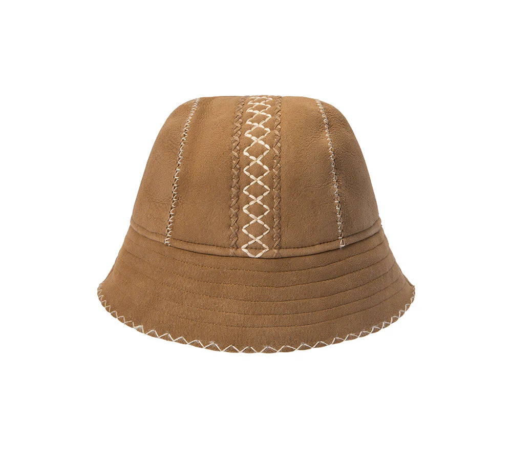 AUSTRALIAN SHEPHERD® Fluffy Sheepskin Wool Bucket Hat Nuttoa - Image 2