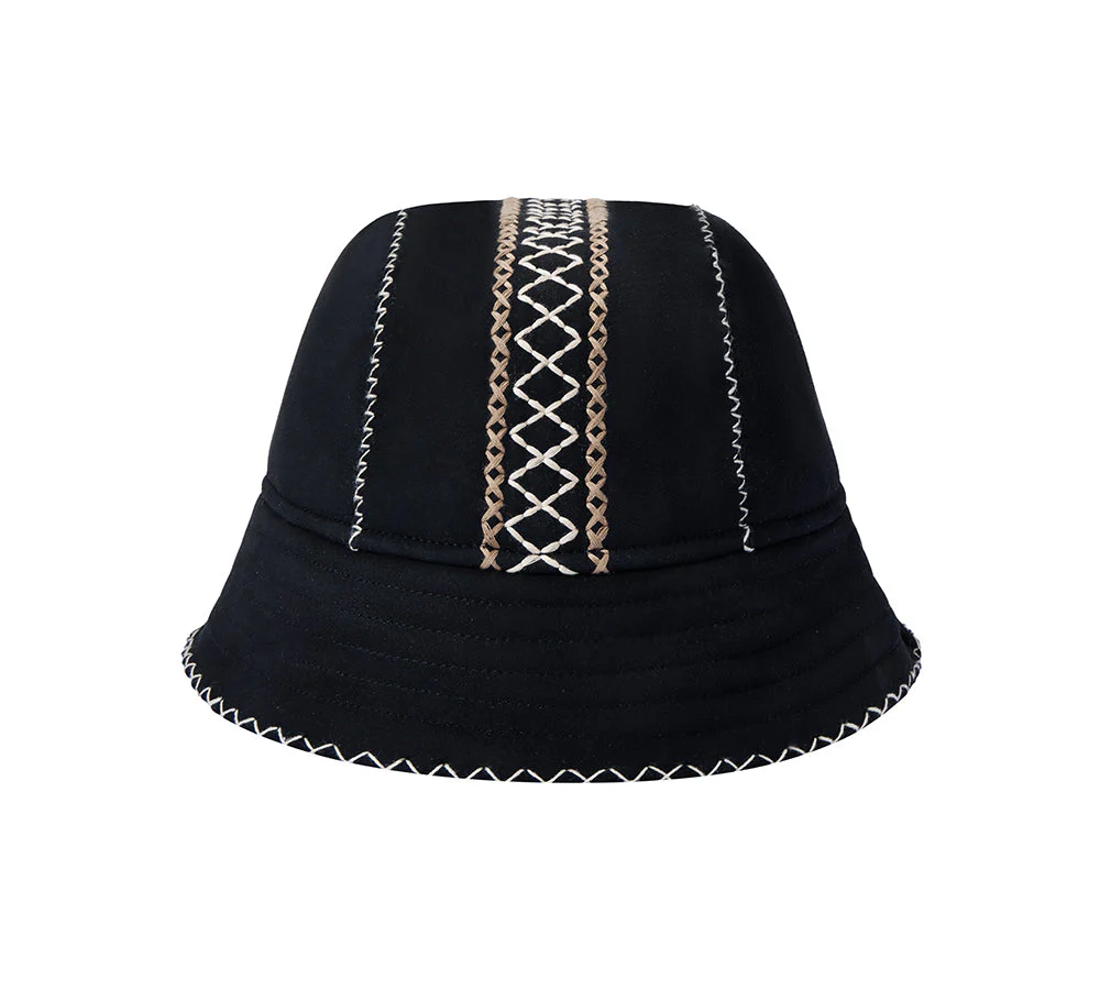 AUSTRALIAN SHEPHERD® Fluffy Sheepskin Wool Bucket Hat Nuttoa - Image 9