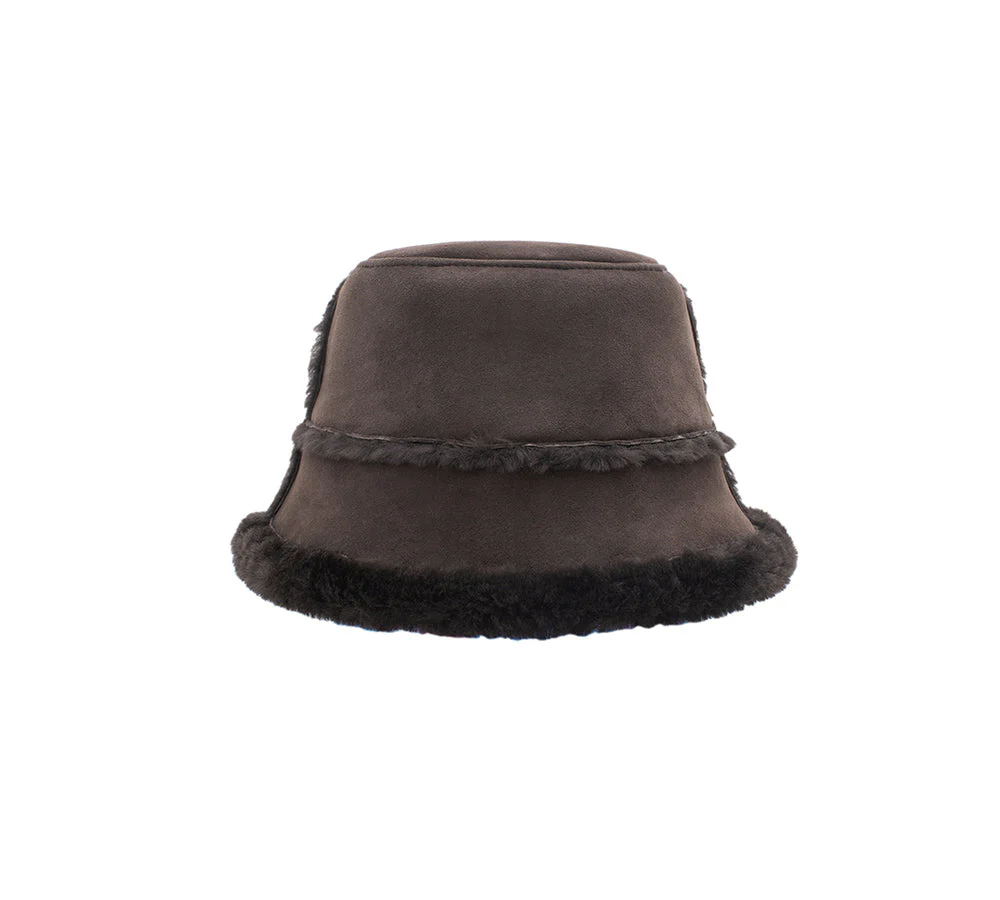 AUSTRALIAN SHEPHERD® Fluffy Sheepskin Wool Bucket Stacea Hat - Image 12