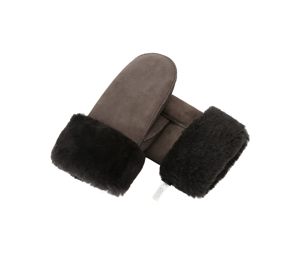AUSTRALIAN SHEPHERD® Fluffy Sheepskin Wool Mittens - Image 13