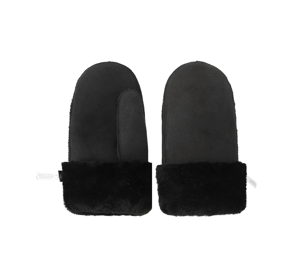 AUSTRALIAN SHEPHERD® Fluffy Sheepskin Wool Mittens - Image 23