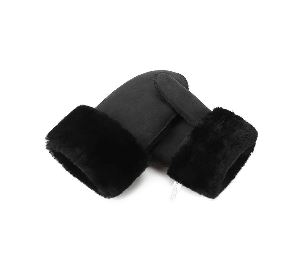 AUSTRALIAN SHEPHERD® Fluffy Sheepskin Wool Mittens - Image 25