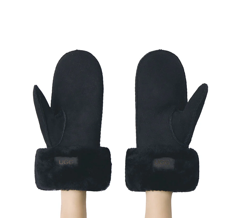 AUSTRALIAN SHEPHERD® Fluffy Sheepskin Wool Mittens Nuttoa - Image 15