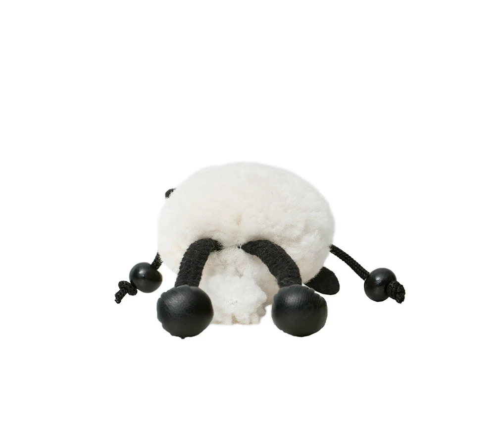 AUSTRALIAN SHEPHERD® Fluffy Sheepskin Wool Sheep Keyrings - Image 24