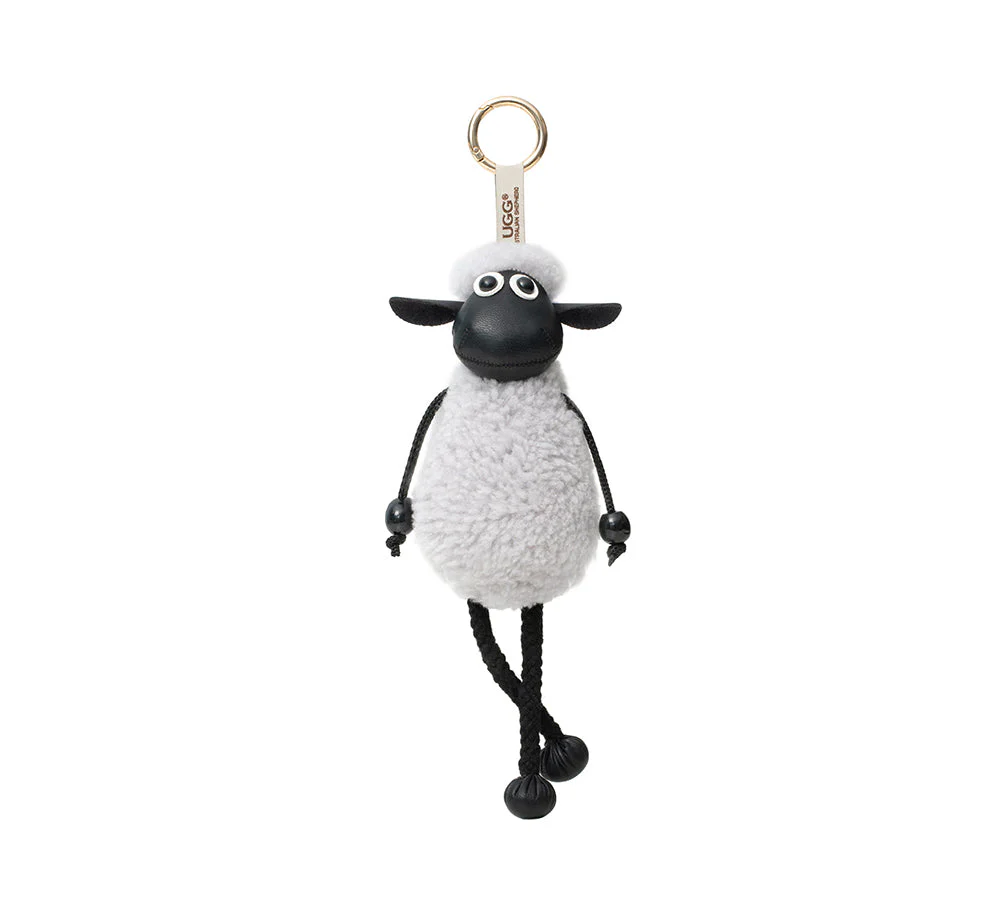 AUSTRALIAN SHEPHERD® Fluffy Sheepskin Wool Sheep Keyrings - Image 34