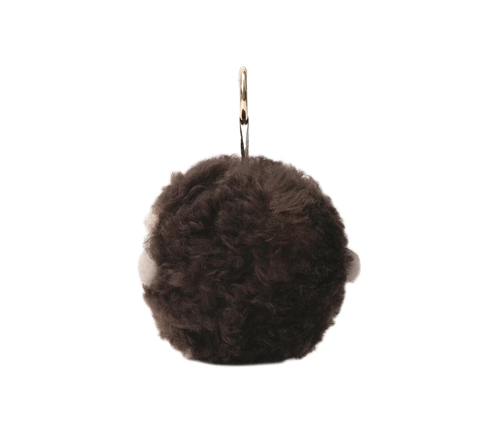 AUSTRALIAN SHEPHERD® Fluffy Wool Sheep Roun Keyring - Image 17