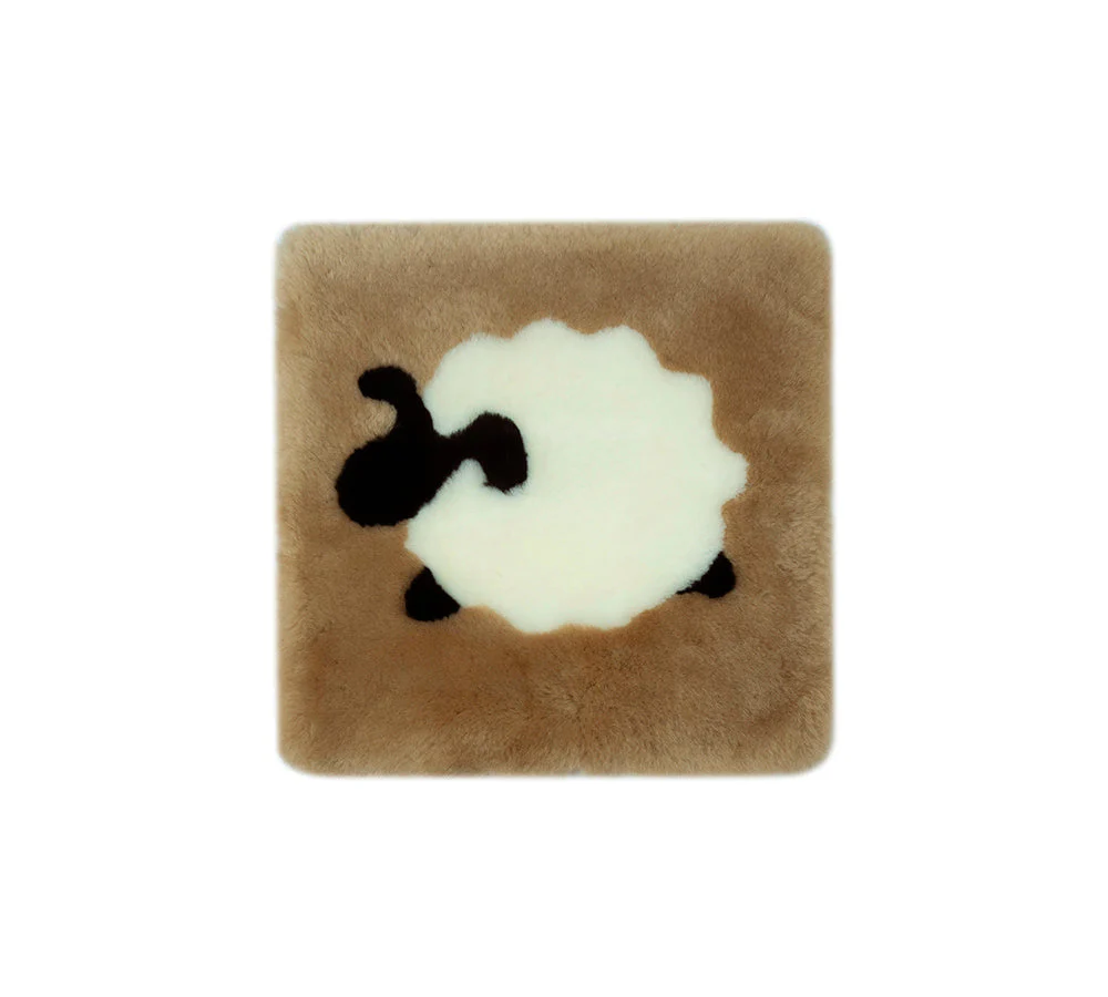 AUSTRALIAN SHEPHERD® Square Australian Sheepskin Wool Cushion - Image 10