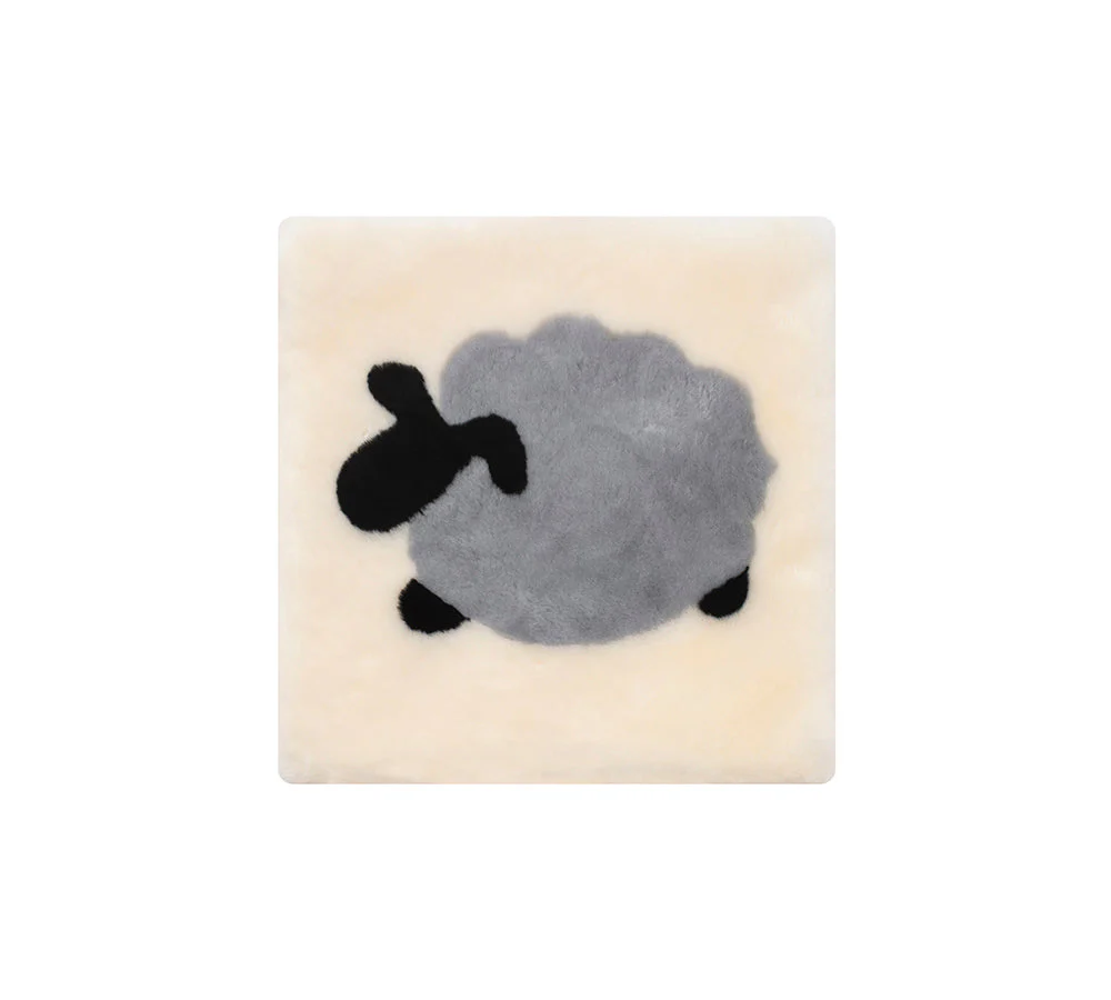 AUSTRALIAN SHEPHERD® Square Australian Sheepskin Wool Cushion - Image 14