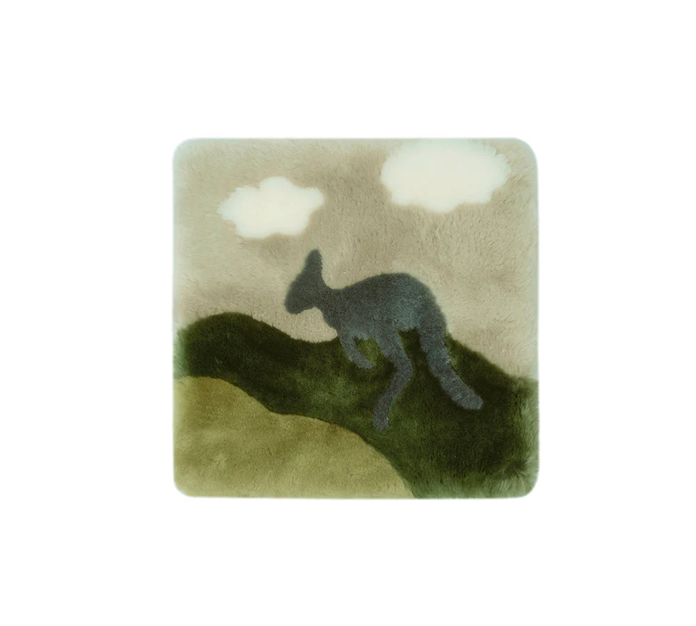 AUSTRALIAN SHEPHERD® Square Australian Sheepskin Wool Cushion - Image 6