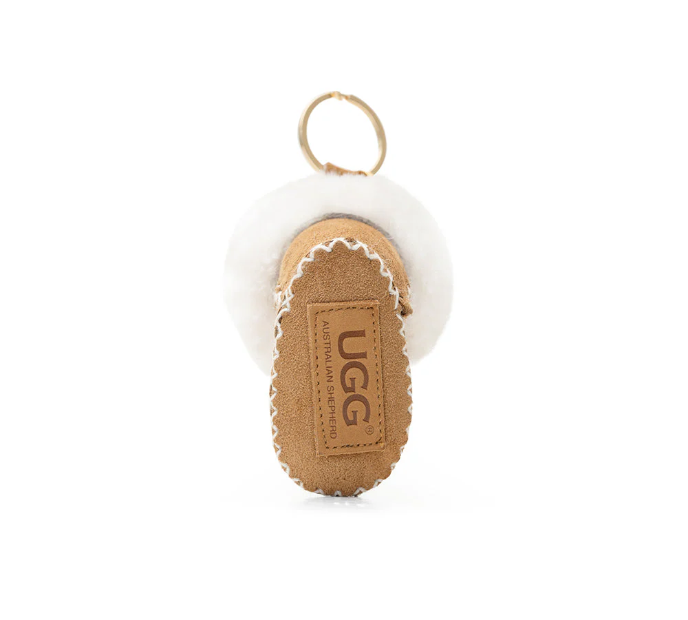 AUSTRALIAN SHEPHERD® UGG Boot Fluffy Sheepskin Wool Keyring Boris - Image 7