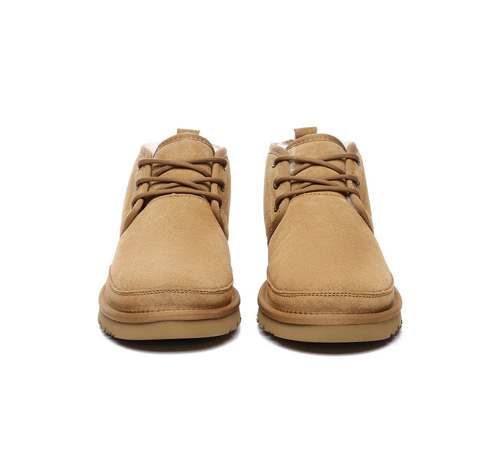 AUSTRALIAN SHEPHERD® UGG Boots Men Sheepskin Wool Lace Up Ankle Casual Leonard - Image 8