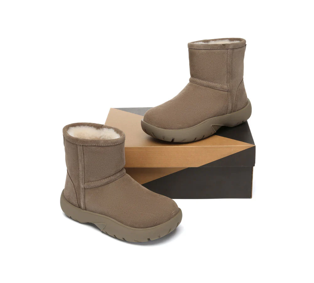 AUSTRALIAN SHEPHERD® UGG Boots Sheepskin Wool Mid Calf Chunky Short Classic Salma - Image 16