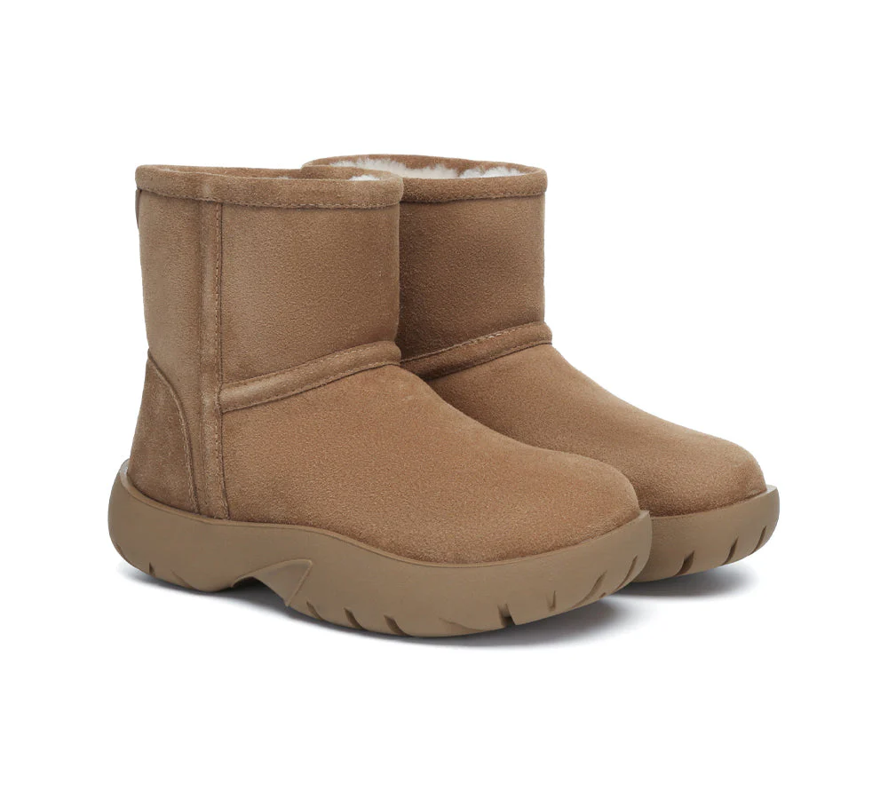 AUSTRALIAN SHEPHERD® UGG Boots Sheepskin Wool Mid Calf Chunky Short Classic Salma - Image 2