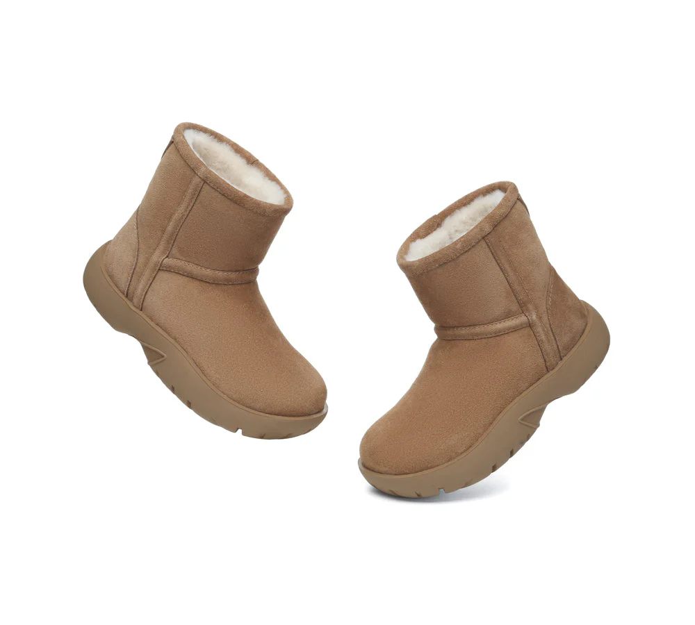 AUSTRALIAN SHEPHERD® UGG Boots Sheepskin Wool Mid Calf Chunky Short Classic Salma - Image 5