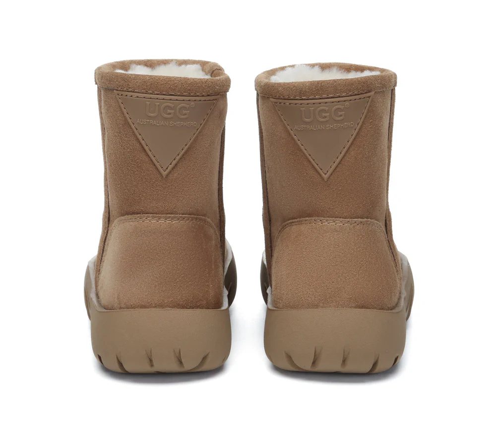 AUSTRALIAN SHEPHERD® UGG Boots Sheepskin Wool Mid Calf Chunky Short Classic Salma - Image 7