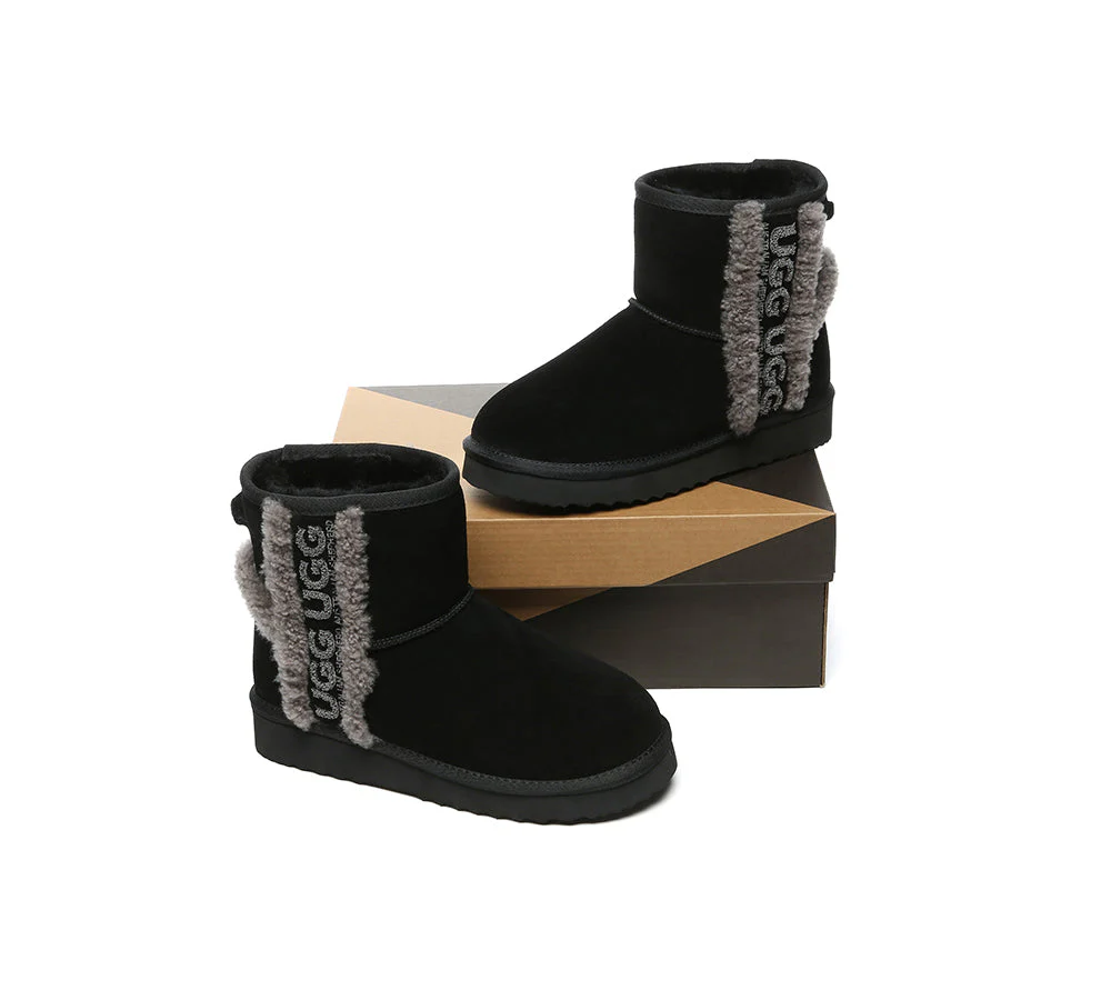 AUSTRALIAN SHEPHERD® UGG Boots Sheepskin Wool Shearling Lined Ankle Mini Darby - Image 11