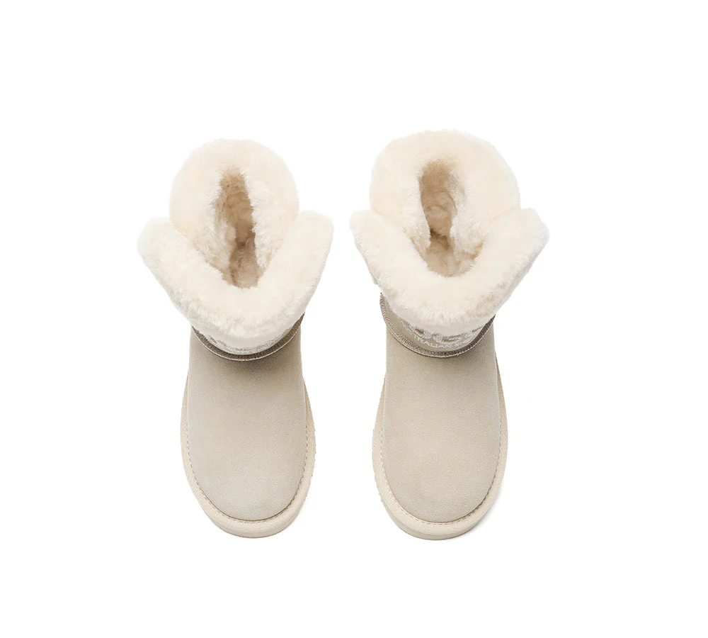 AUSTRALIAN SHEPHERD® UGG Boots Sheepskin Wool Shearling Lined Ankle Mini Oatha - Image 14