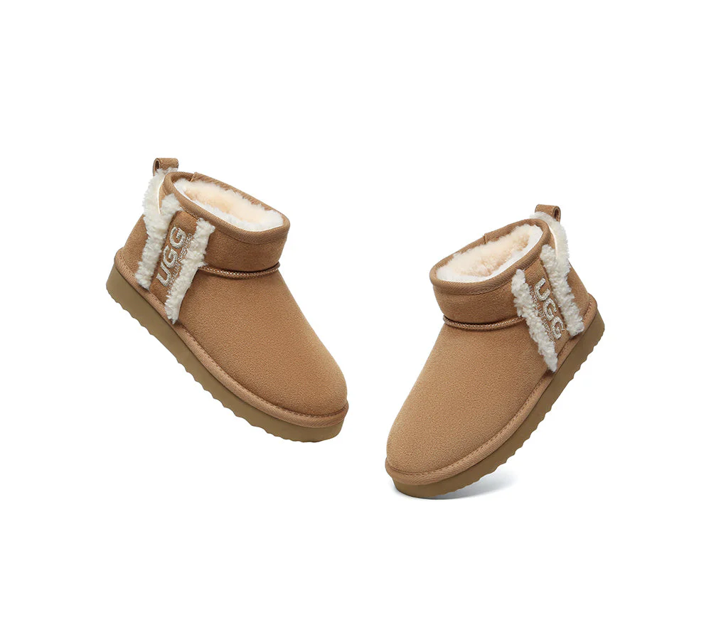 AUSTRALIAN SHEPHERD® UGG Boots Sheepskin Wool Shearling Lined Ankle Ultra Mini Darby - Image 6