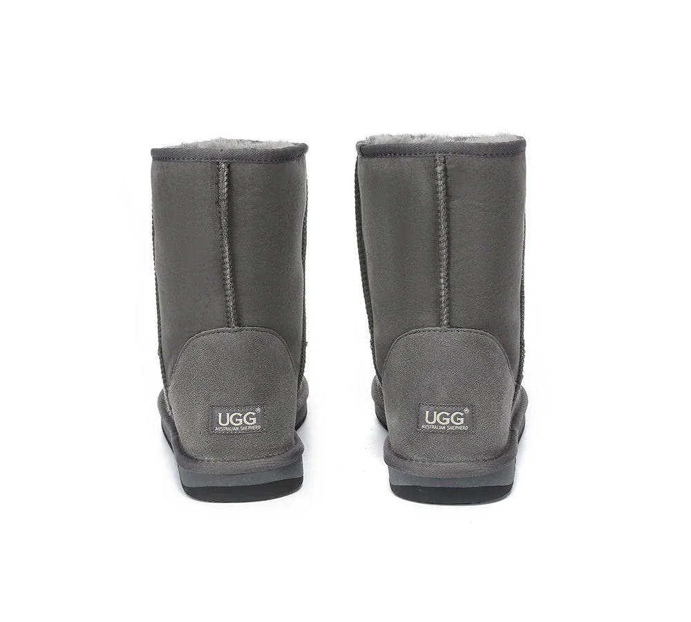 AUSTRALIAN SHEPHERD® UGG Men Double Faced Sheepskin Wool Boots Large Size Short Classic - Image 18