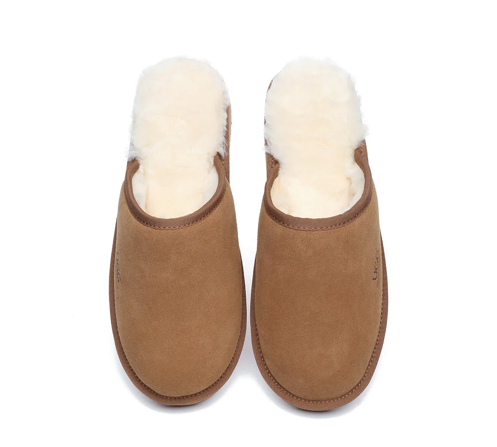 AUSTRALIAN SHEPHERD® UGG Men Sheepskin Wool Slippers Cruz - Image 6