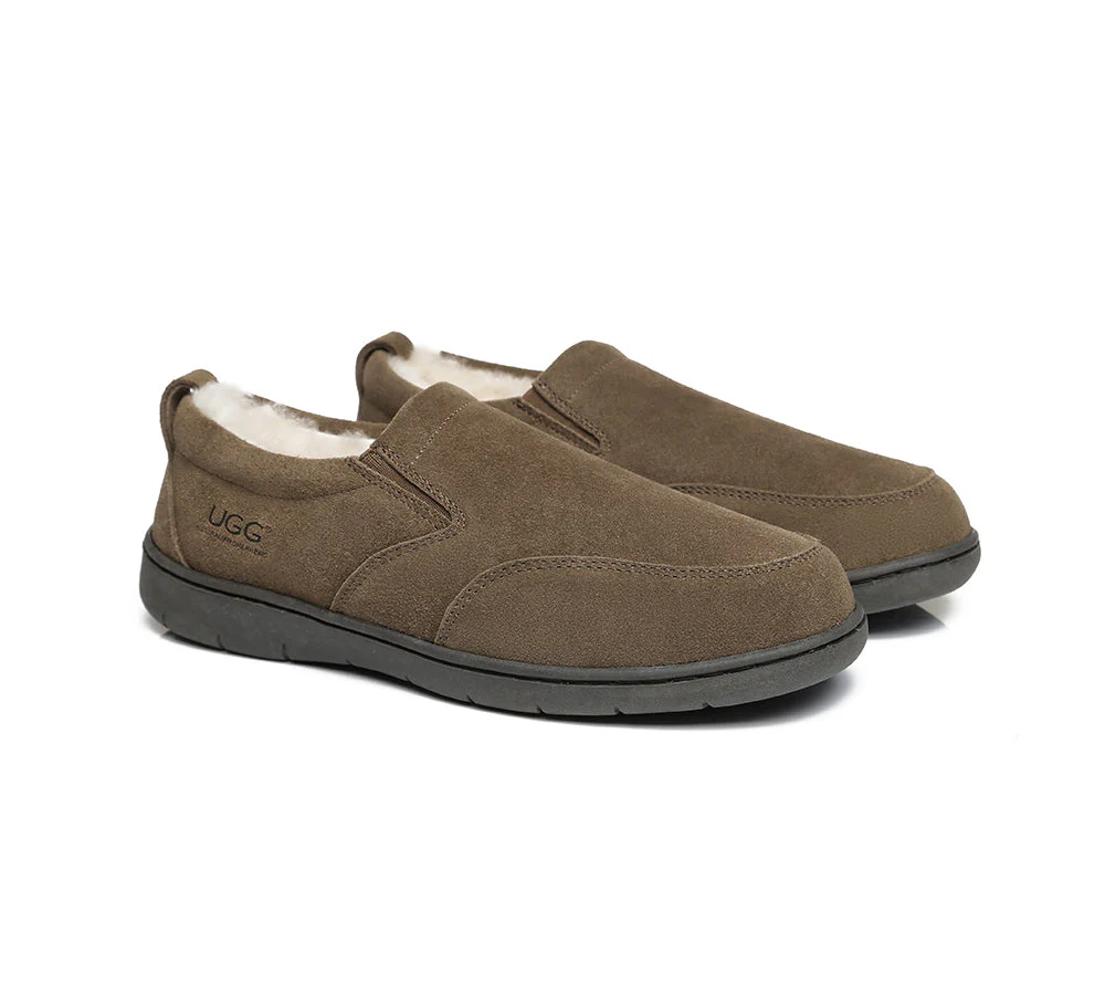 AUSTRALIAN SHEPHERD® UGG Men Sheepskin Wool Slippers Dino - Image 2