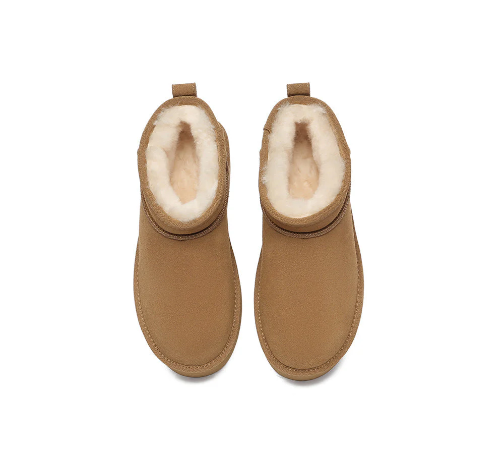 AUSTRALIAN SHEPHERD® UGG Sheepskin Wool Ankle Boots Ultra Platform Saylor - Image 7