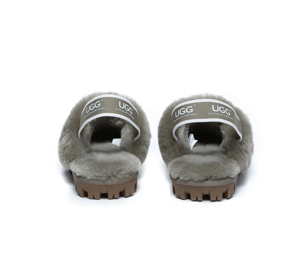AUSTRALIAN SHEPHERD® UGG Sheepskin Wool Slingback Slippers Waffle Plus - Image 21