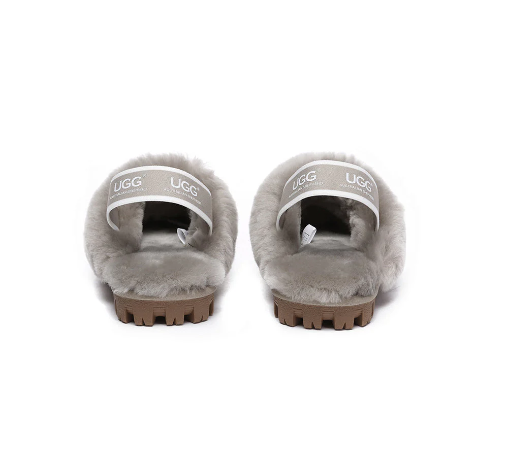 AUSTRALIAN SHEPHERD® UGG Sheepskin Wool Slingback Slippers Waffle Plus - Image 33