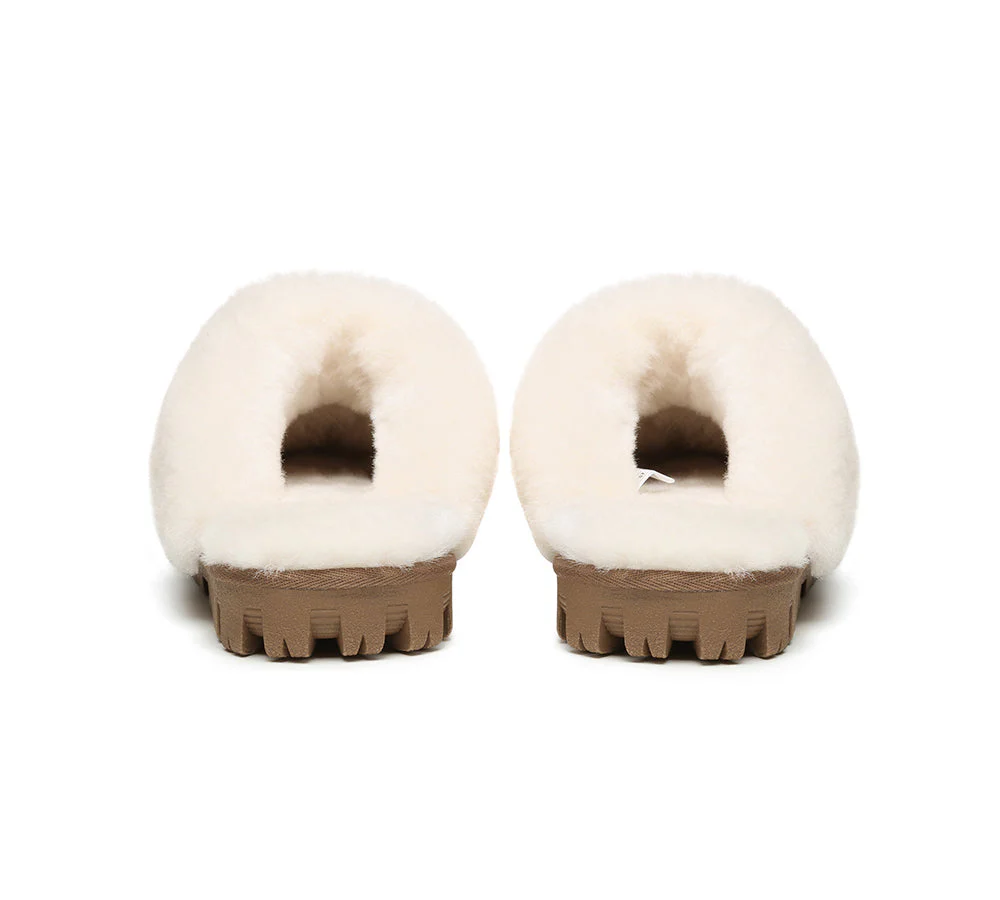 AUSTRALIAN SHEPHERD® UGG Slippers Double Face Sheepskin Wool Scuff Waffle - Image 38