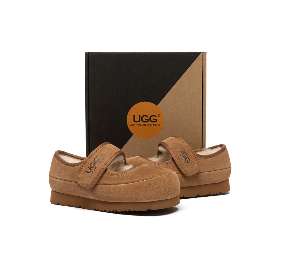 AUSTRALIAN SHEPHERD® UGG Slippers Kids Adjustable Strap Mary Jane Millie - Image 4