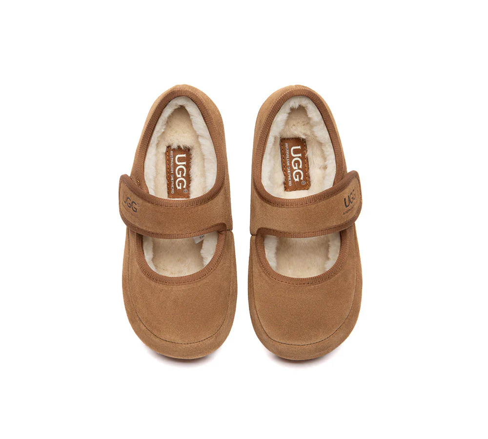 AUSTRALIAN SHEPHERD® UGG Slippers Kids Adjustable Strap Mary Jane Millie - Image 6