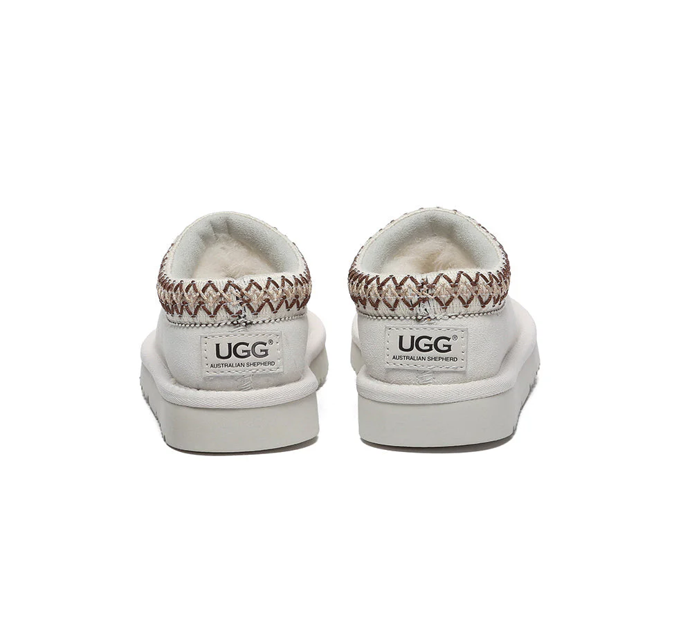 AUSTRALIAN SHEPHERD® UGG Slippers Kids Sheepskin Wool Ankle Tazzy Hippie - Image 13