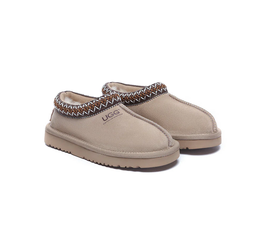 AUSTRALIAN SHEPHERD® UGG Slippers Kids Sheepskin Wool Ankle Tazzy Hippie - Image 14