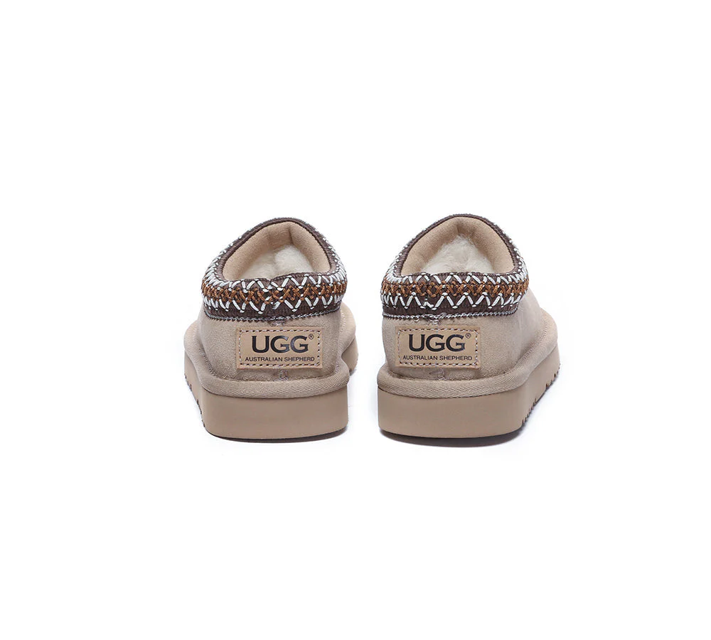 AUSTRALIAN SHEPHERD® UGG Slippers Kids Sheepskin Wool Ankle Tazzy Hippie - Image 19