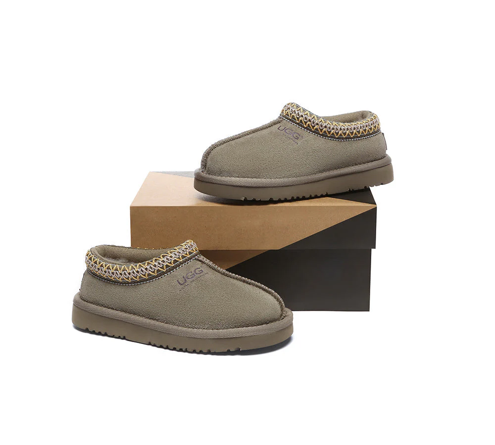 AUSTRALIAN SHEPHERD® UGG Slippers Kids Sheepskin Wool Ankle Tazzy Hippie - Image 22