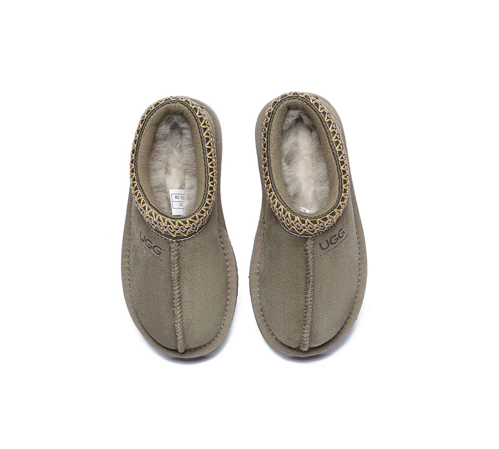 AUSTRALIAN SHEPHERD® UGG Slippers Kids Sheepskin Wool Ankle Tazzy Hippie - Image 24